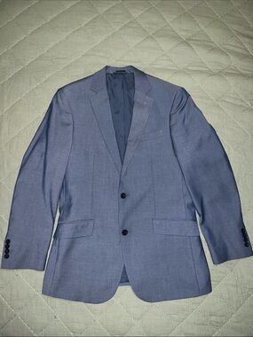 Madison Men's Light Blue Two-Button Sport Coat